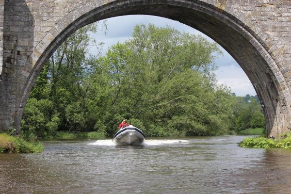 Going under the old Stirling Bridge