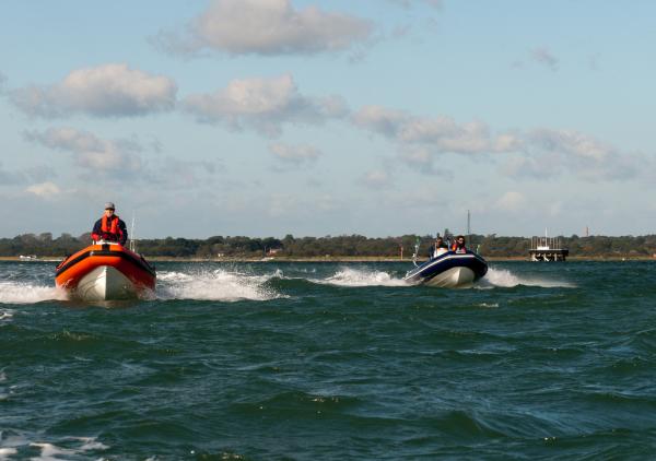 peterm and xs400 leaving Lymington