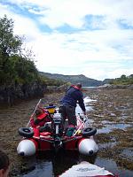 East Channel Oronsay. The channel into Loch Na Droma Buidhe is passable in an inflatable at High Tide. During springs you can easily achieve it with...