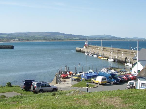 In Wicklow harbour-tied up against the wall