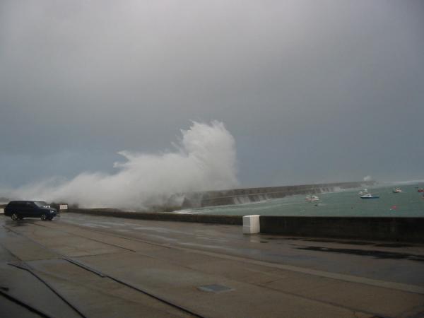 Alderney in rough weather