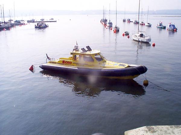 Alan Priddy's "Spirit of Cardiff" about to set off on one of his Round-the-World trips