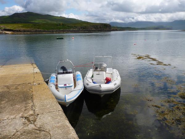 Ulva slip. Fantastic food at the Boathouse at top of slip.