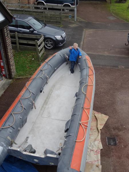 Topside of boat. Needs new rope handles and console to go in. (Possibly an engine too :-))