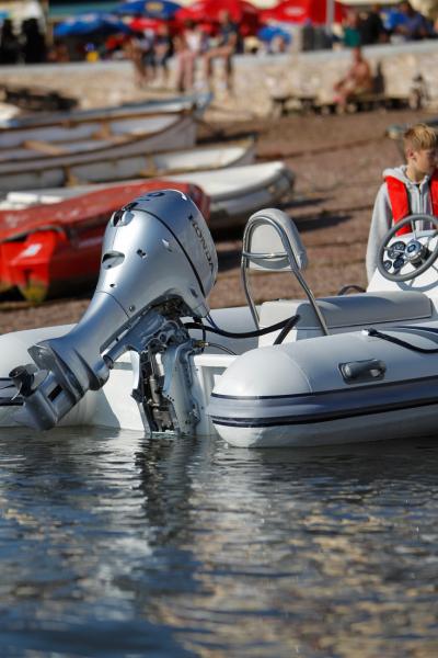 Highfield's aluminium hulls make the 390 perfect for beaching without having to worry about damaging your hull.