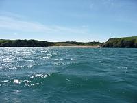 barrafundle from the boat