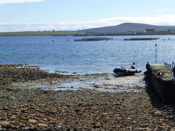 Fara pier - south side, Scapa Flow, Orkney