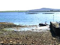 Fara pier - south side, Scapa Flow, Orkney