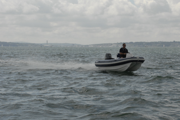 Cruising in the Solent.