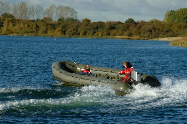 Avon CCRC First test run with Diesel burning 50hp outboard. 2007