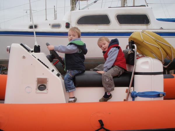 My boys (the boats on it's trailer)