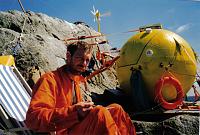 Myself eating lunch on the rock. During the occupation of 1997.