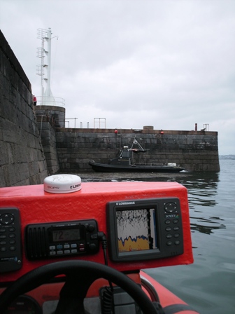 Bovisand Plymouth
showing detail of our homemade console called "Flintstone" as it was that rough!