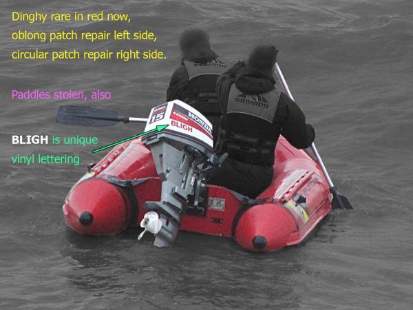 STOLEN - Zodiac Futura RIB in red with black detail.
If you see it, please email me.