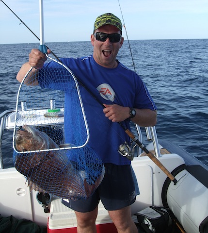 SeakingSam catches fine fish - Snapper at Hen & Chickens Islands, off Whangarei Harbour, New Zealand