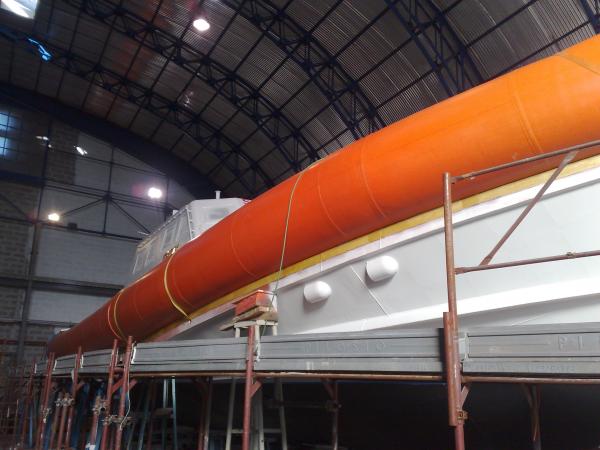 Italian SAR Coastguard boats with foam/air hybrid tubes