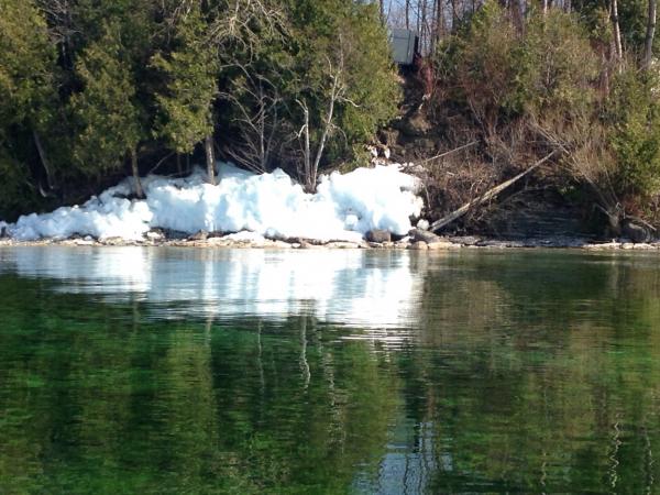 The last of the lake ice on the north shore of Georgina Island