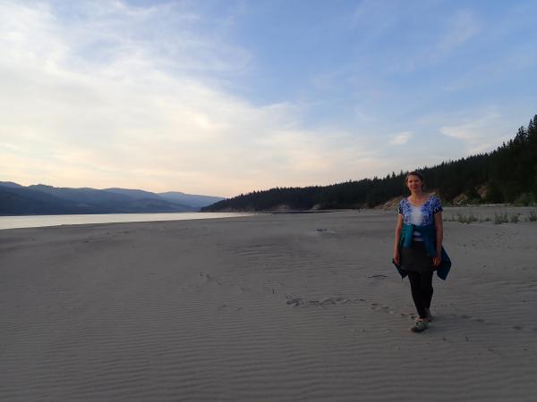 Our campsite beach.