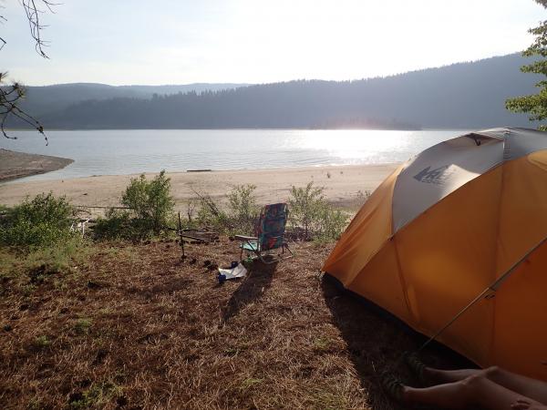 Lot of great campgrounds, but you can also camp anywhere in the recreation area some distance outside organized campgrounds, like this spot we had to ourselves.