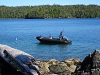 Anchored at east side of Spider Island.