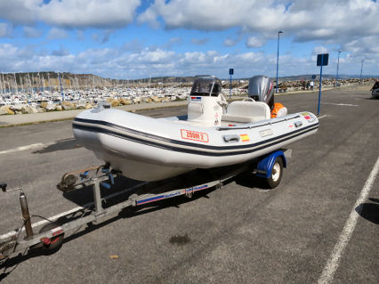 On trailer, prior to launch