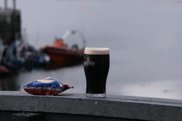 "And all I ask is a tall ship and a star to steer her by" or my version: a seaworthy RIB, safe haven, a pint and a bag of crisps. That's my 5.5 Cobra in the background at Lawrence Cove, Bere Island