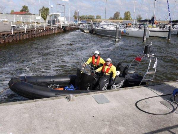 Time to refuel at Kreslin Marina Germany