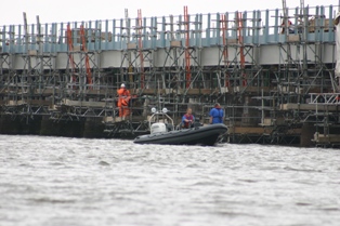 Safety Boat Leven viaduct