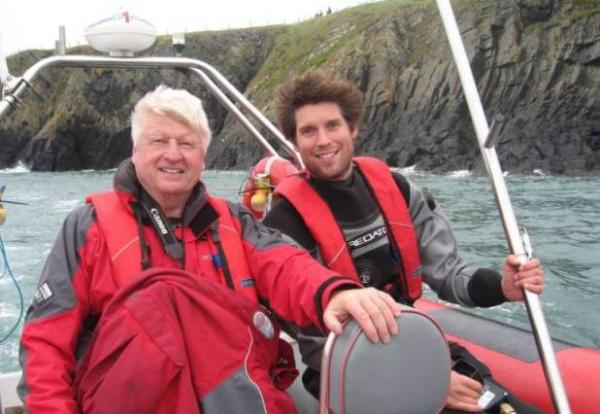 Stanley Johnson (conservationist, author, and father of London Mayor, Boris) and Mark Sharman (wildlife cameraman)