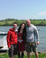 Lucie Jones, Gareth Thomas and Alex Winters......post charter