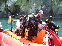 Diving Porthgain - 'Razorbill' alongside 'Gemma' with Monty Halls