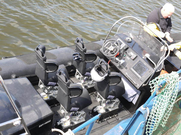 Parker ex demo rib which is now owned by greenpeace with 4 x S3J jockey seats